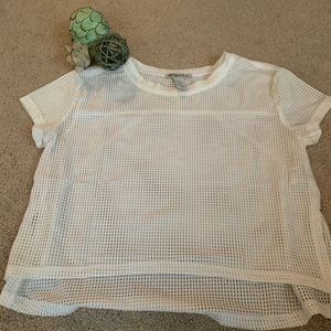 Mesh crop shirt- forever 21